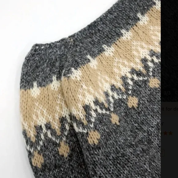 Retro New England Style Fair Isle Sweater - Picture 4 of 11